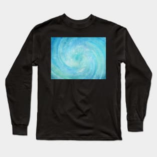 Blue Magical Swirl Long Sleeve T-Shirt